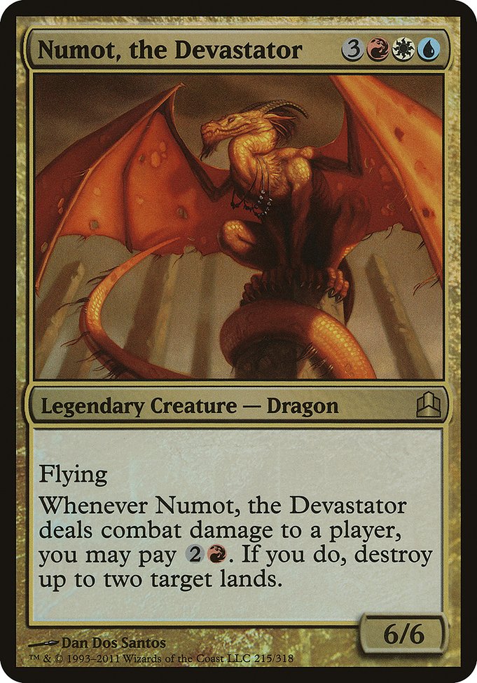 Numot, the Devastator - Commander 2011 Oversized - Promo Foil