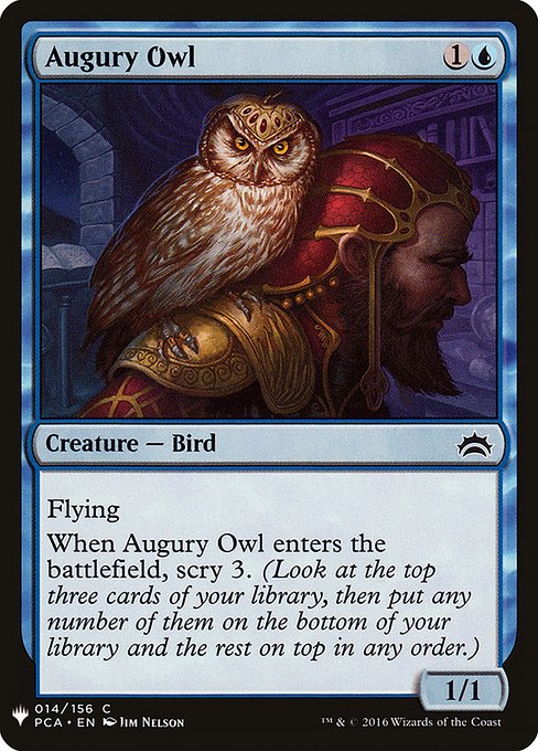 Augury Owl - The List