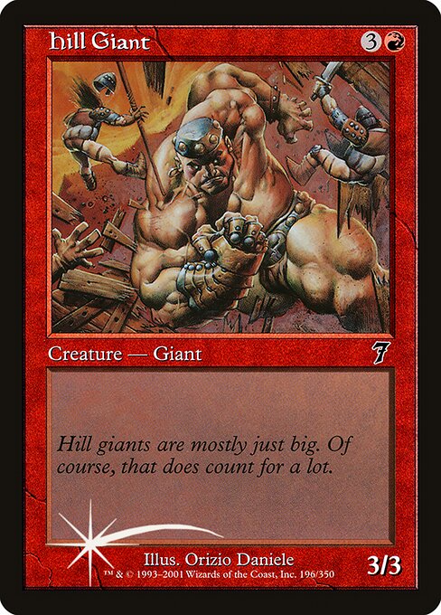 Hill Giant - Seventh Edition - Promo Foil