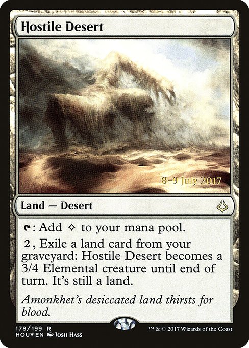 Hostile Desert - Hour of Devastation Promos - Promo Foil