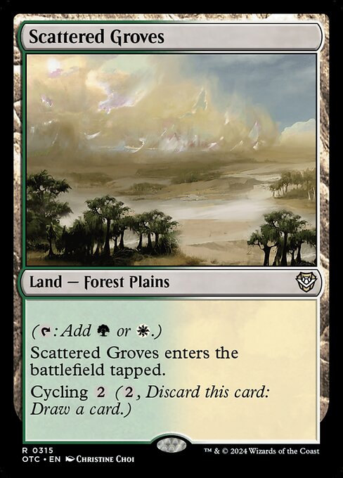 Scattered Groves - Outlaws of Thunder Junction Commander