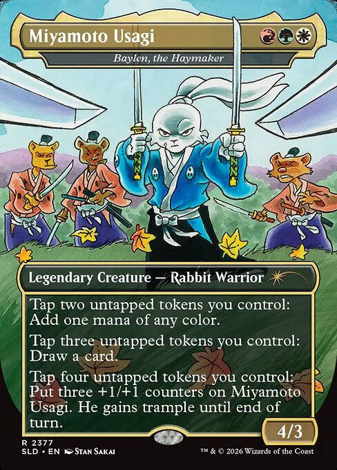 Miyamoto Usagi (Baylen, the Haymaker) - Secret Lair Drop - Borderless