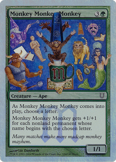 Monkey Monkey Monkey - Unhinged - Promo Foil