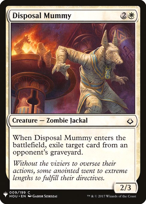 Disposal Mummy - The List