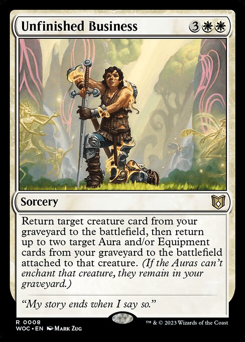 Unfinished Business - Wilds of Eldraine Commander