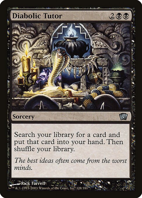 Diabolic Tutor - Eighth Edition - Promo Foil