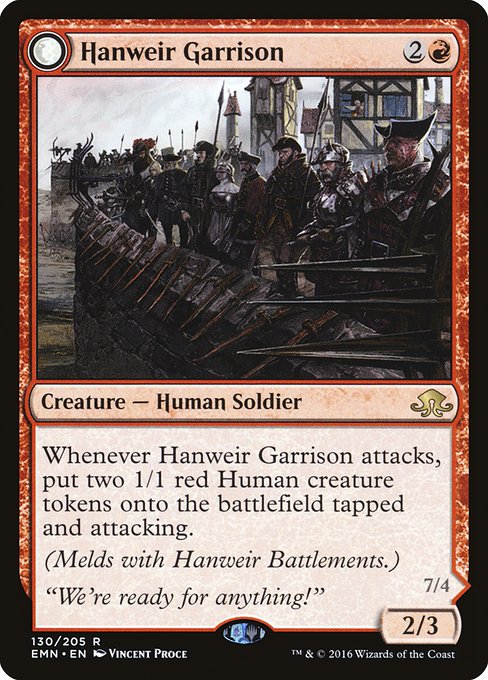 Hanweir Garrison // Hanweir, the Writhing Township - Eldritch Moon