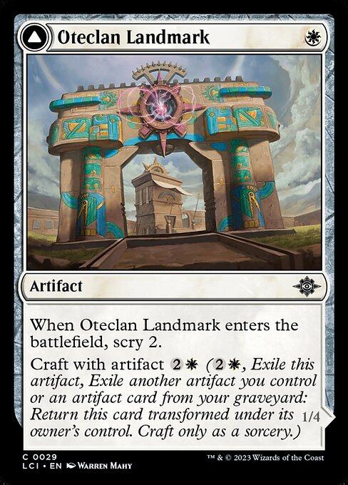 Oteclan Landmark // Oteclan Levitator - The Lost Caverns of Ixalan