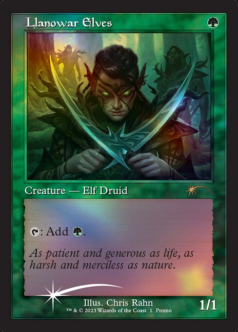 Llanowar Elves - Resale Promos - Promo Foil