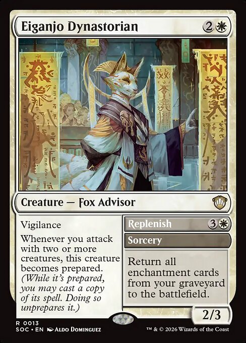 Eiganjo Dynastorian // Replenish - Secrets of Strixhaven Commander