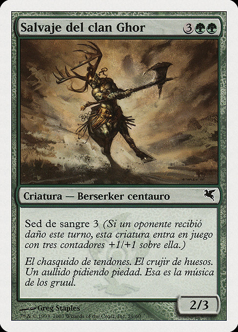 Salvaje del clan Ghor (Ghor-Clan Savage) - Salvat 2005