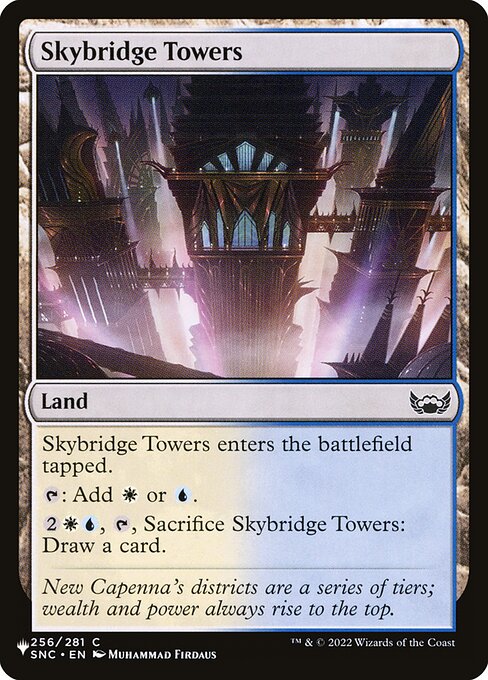 Skybridge Towers - The List