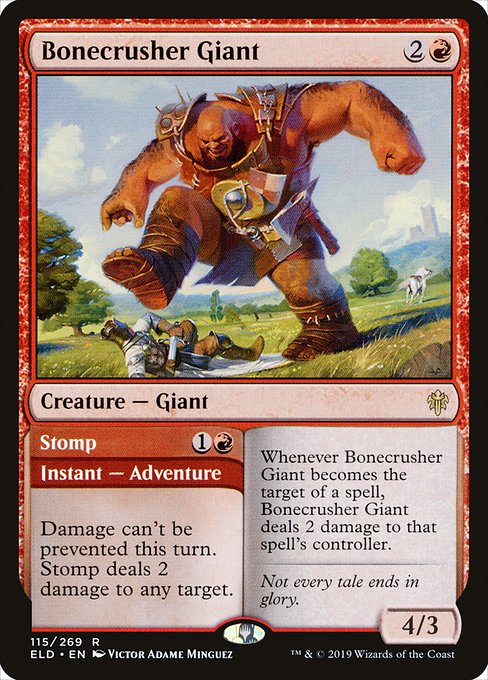 Bonecrusher Giant // Stomp - Throne of Eldraine