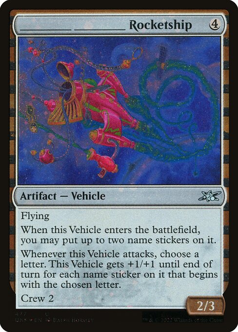 _____ _____ Rocketship - Unfinity - Galaxy Foil