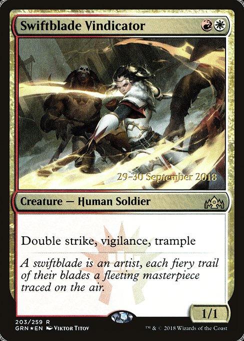 Swiftblade Vindicator - Guilds of Ravnica Promos