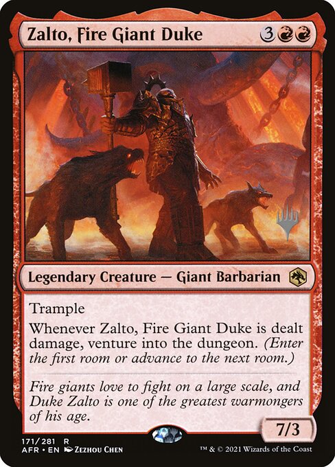 Zalto, Fire Giant Duke - Adventures in the Forgotten Realms Promos