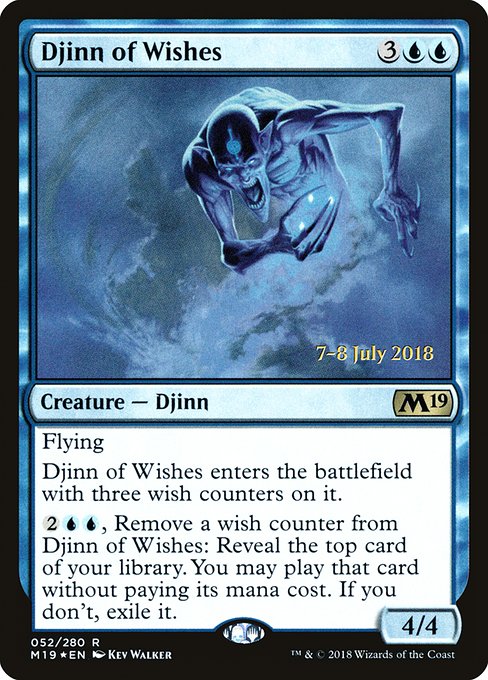 Djinn of Wishes - Core Set 2019 Promos - Promo Foil