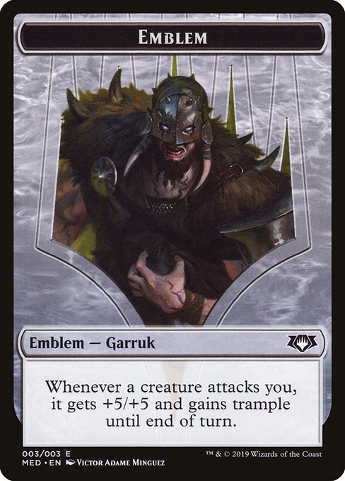 Garruk, Apex Predator Emblem - Mythic Edition Tokens