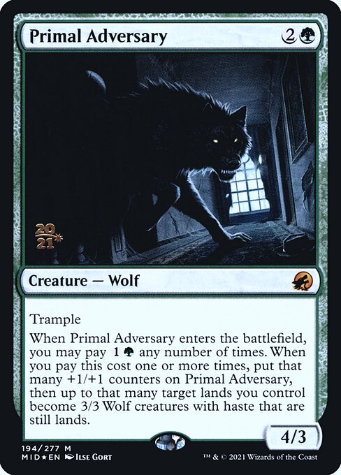 Primal Adversary - Innistrad: Midnight Hunt Promos