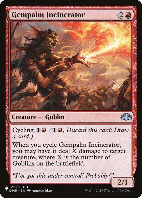 Gempalm Incinerator - The List