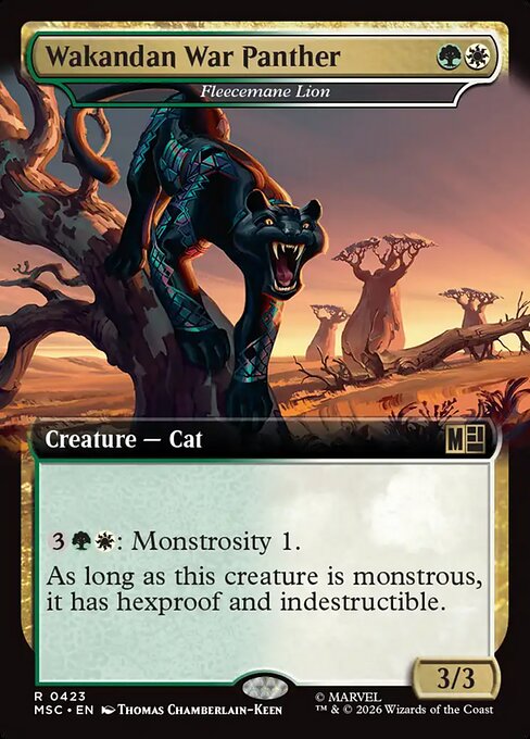 Wakandan War Panther (Fleecemane Lion) - Marvel Super Heroes Commander - Extended Art
