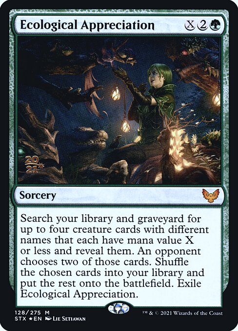 Ecological Appreciation - Strixhaven: School of Mages Promos - Promo Foil