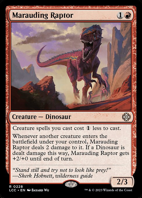 Marauding Raptor - The Lost Caverns of Ixalan Commander