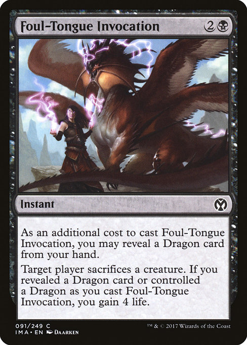 Foul-Tongue Invocation - Iconic Masters