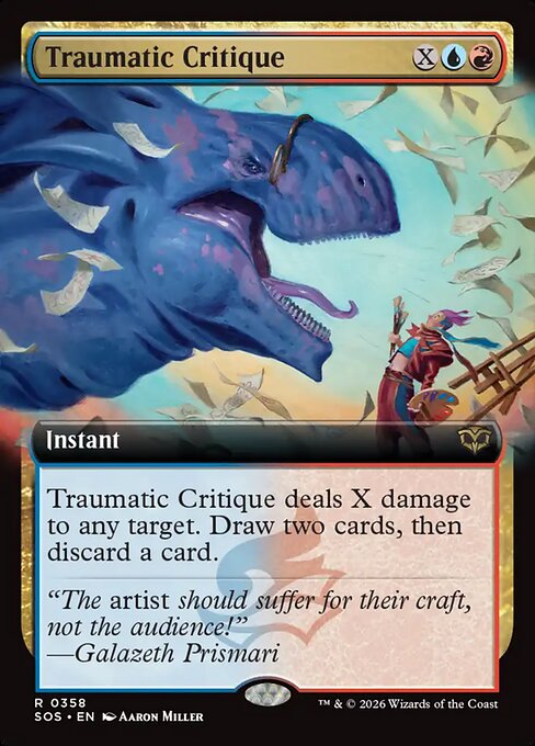 Traumatic Critique - Secrets of Strixhaven - Extended Art