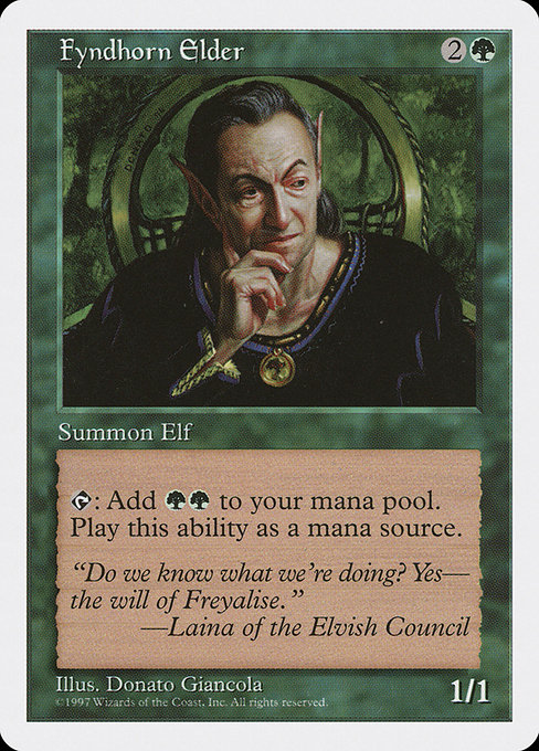 Fyndhorn Elder - Fifth Edition