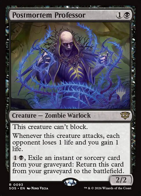 Postmortem Professor - Secrets of Strixhaven Promos