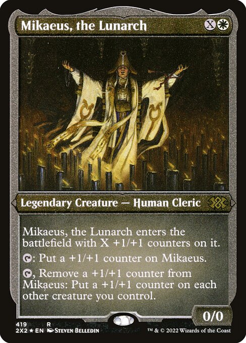 Mikaeus, the Lunarch - Double Masters 2022 - Etched Foil