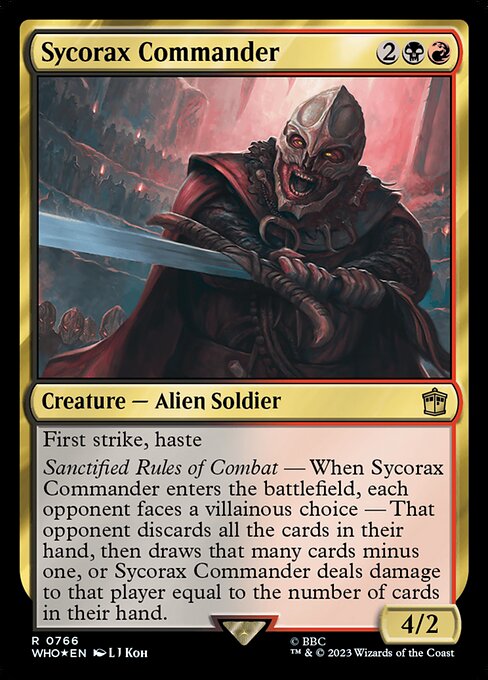 Sycorax Commander - Doctor Who - Surge Foil