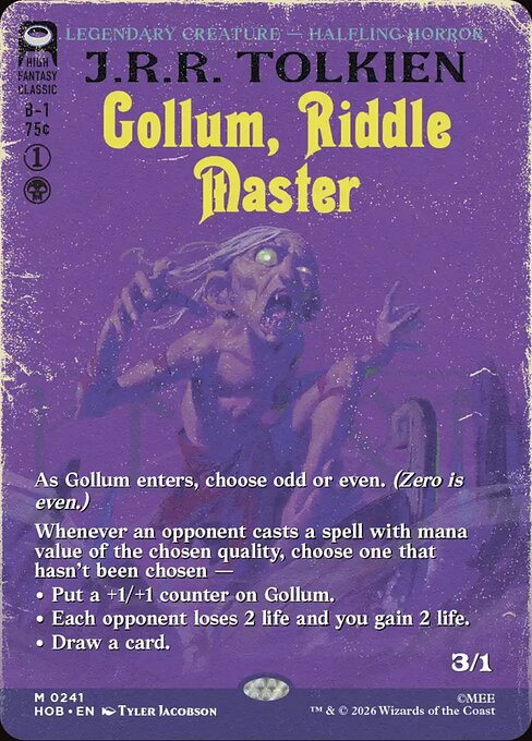 Gollum, Riddle Master - The Hobbit