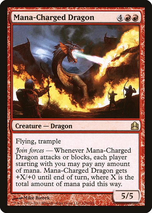 Mana-Charged Dragon - Commander 2011