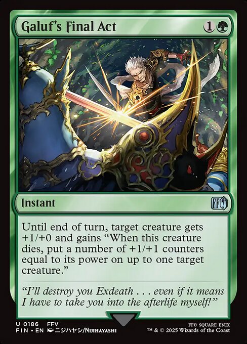 Galuf's Final Act - Final Fantasy