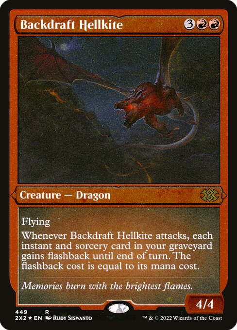 Backdraft Hellkite - Double Masters 2022 - Etched Foil