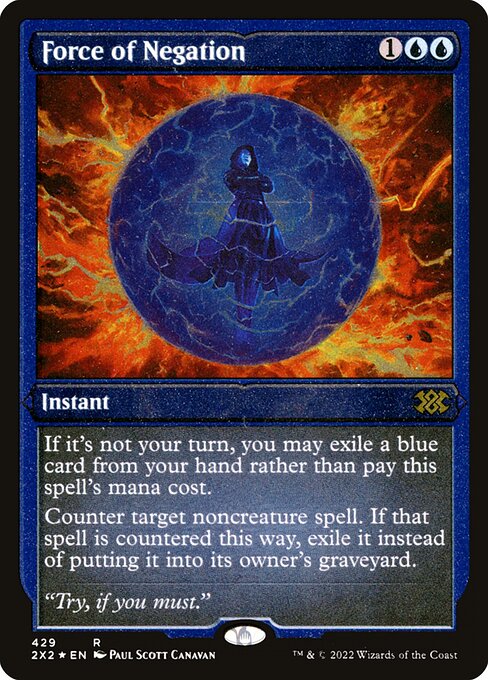 Force of Negation - Double Masters 2022 - Etched Foil