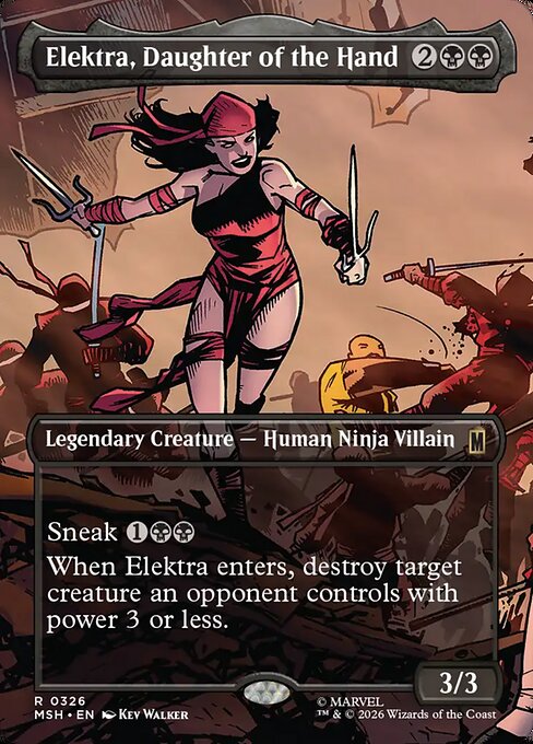 Elektra, Daughter of the Hand - Marvel Super Heroes - Borderless