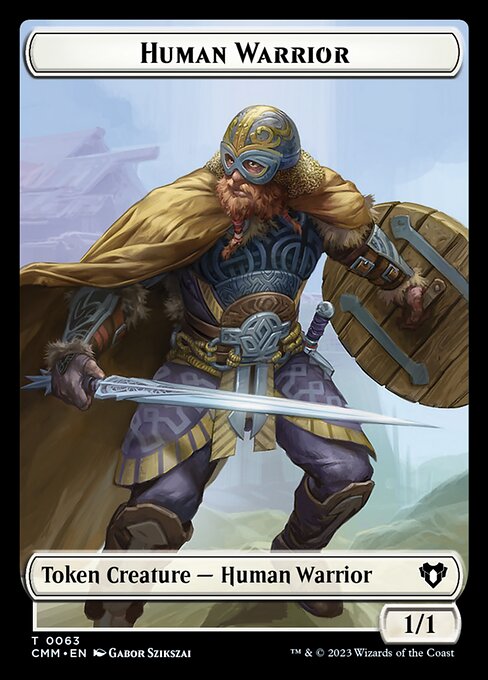 Human Warrior - Commander Masters Tokens