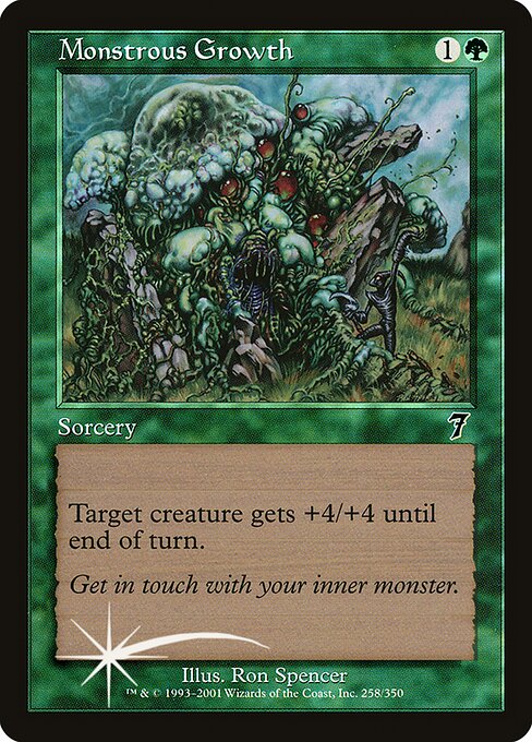 Monstrous Growth - Seventh Edition - Promo Foil