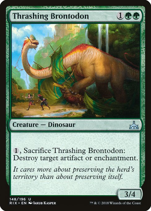 Thrashing Brontodon - Rivals of Ixalan