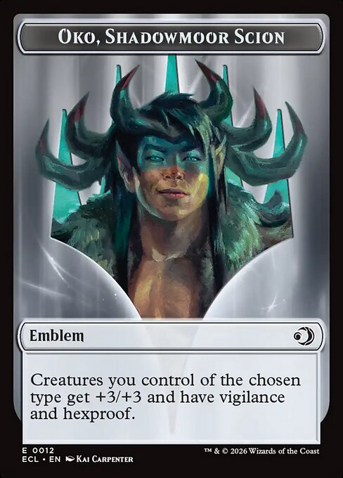 Oko, Shadowmoor Scion Emblem - Lorwyn Eclipsed Tokens