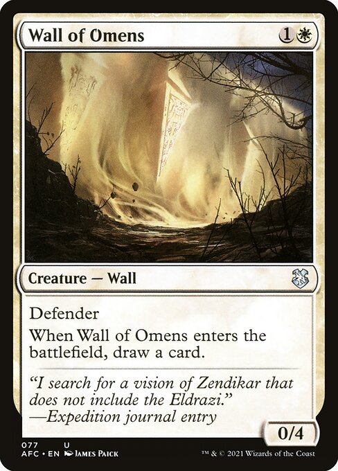 Wall of Omens - Forgotten Realms Commander