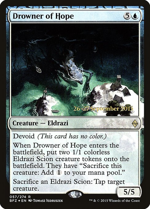 Drowner of Hope - Battle for Zendikar Promos - Promo Foil