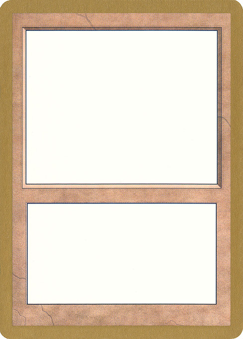 Blank Card - World Championship Decks 1998