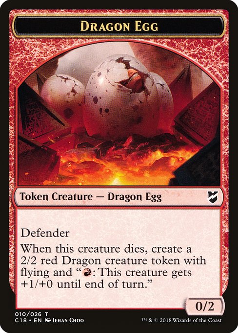 Dragon Egg - Commander 2018 Tokens