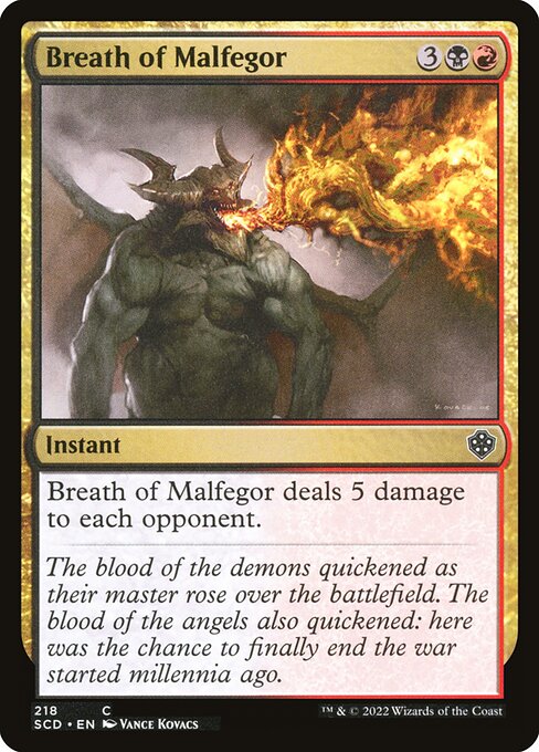 Breath of Malfegor - Starter Commander Decks