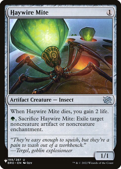 Haywire Mite - The List