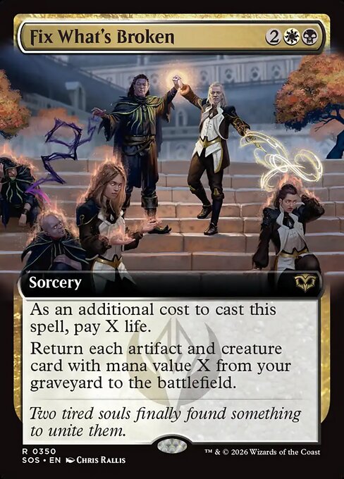 Fix What's Broken - Secrets of Strixhaven - Extended Art